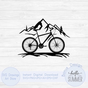 Svg vélo de montagne, vélo svg, svg vélo de course, cycle svg, svg sommets de montagne, cyclisme svg, svg vélo de route