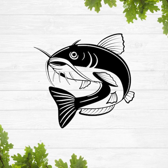 Catfish Svg, Flathead Catfish Svg, Lake Fish Svg, Fish Svg, Bass