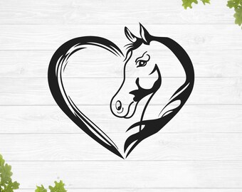 Horse heart svg, horse shirt svg, horse life svg, monogram horse svg, Split Horse svg, horse head svg, equestrian svg, horse lover svg