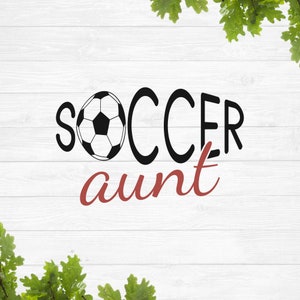 Tía de fútbol svg, Camiseta de fútbol svg, Deportes svg, Familia de fútbol svg