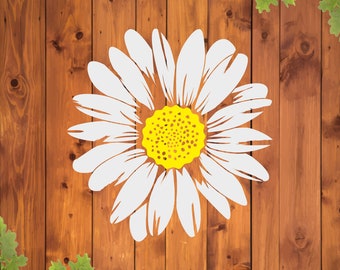 SVG, simple daisy svg, daisy svg, daisy flower svgs, daisy silhouette svg, daisy outline svg, sublimation design files, vinyl stencil
