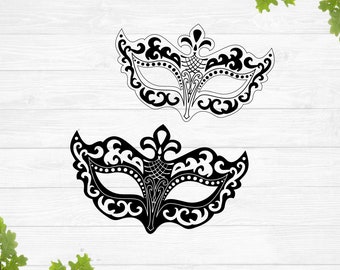 SVG, Mardi gras svg, Mardi gras mask svg, Carnival mask svg, Carnaval mask svg, Clipart, sublimation designs download, silhouette cut