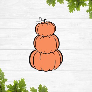 Stacked Pumpkins Svg Pumpkin Stack Svg Halloween Decor - Etsy