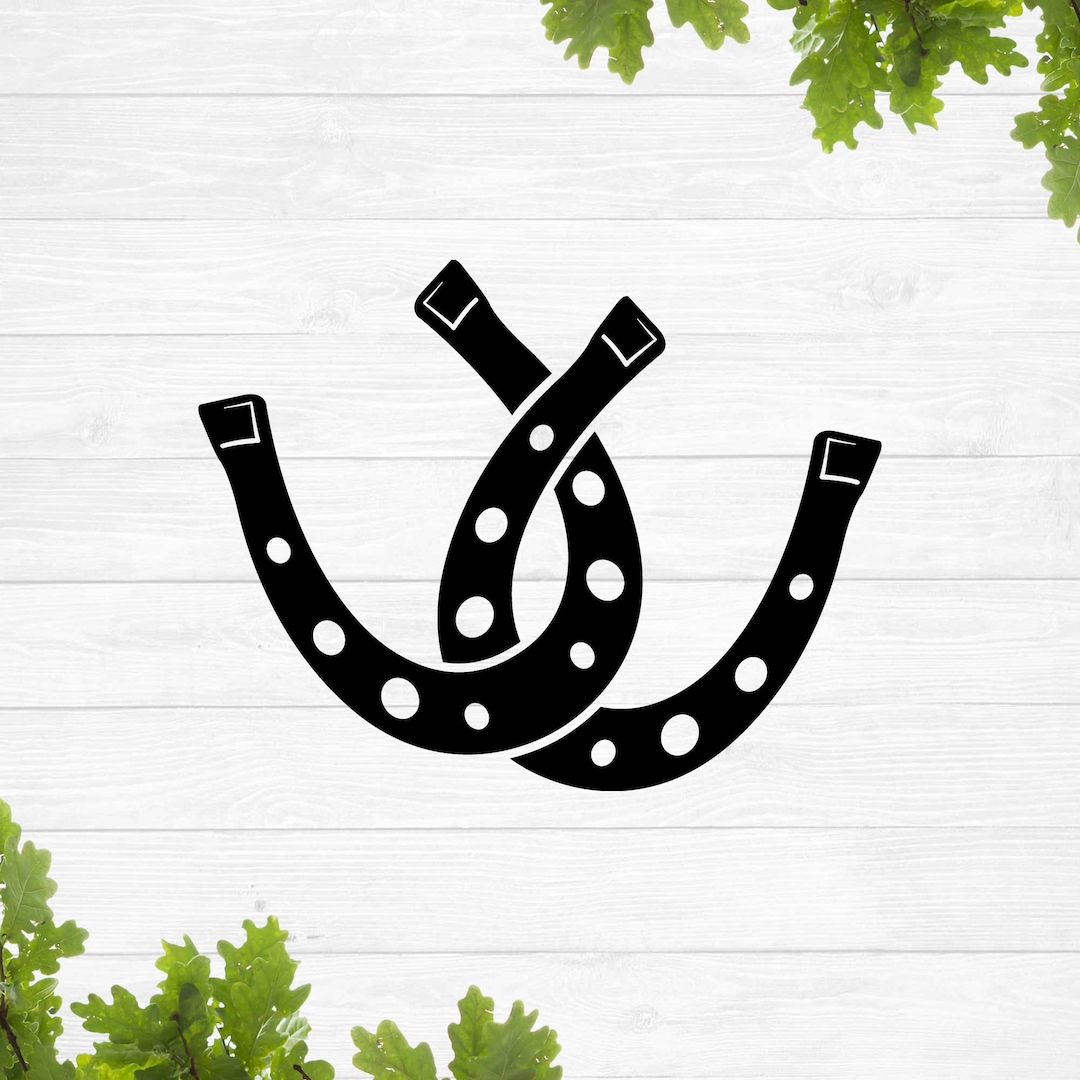 Double Horseshoe Svg, Horseshoes Svg, Horse Shoe Svg, Two Horseshoes