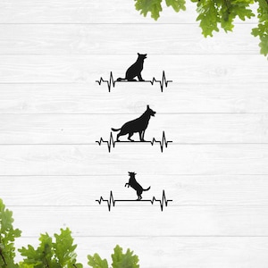 Dog heartbeat svg, Puppy pulse svg, Dog lover svg