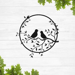 Oiseaux sur une branche d'arbre svg, signe rond colibri svg, hirondelles sur une branche svg