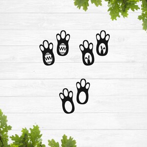 Hasenfüße svg, Hasenpfoten svg, Hasenpfoten print svg, Osterhasen svg, Osterbasteln svg, Osterkorb svg, Osterhasen-Fußabdrücke svg