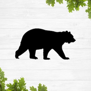 Contour d'ours svg, svg silhouette ours, ours mignon svg, svg ours en colère, ours polaire svg, petit ours svg, ourson svg, svg ours noir