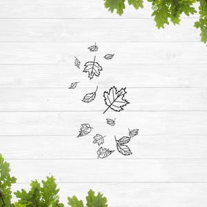 Falling leaves svg, Fall leaves svg, Autumn leaves svg, Tree leaf svg, Maple leaf svg