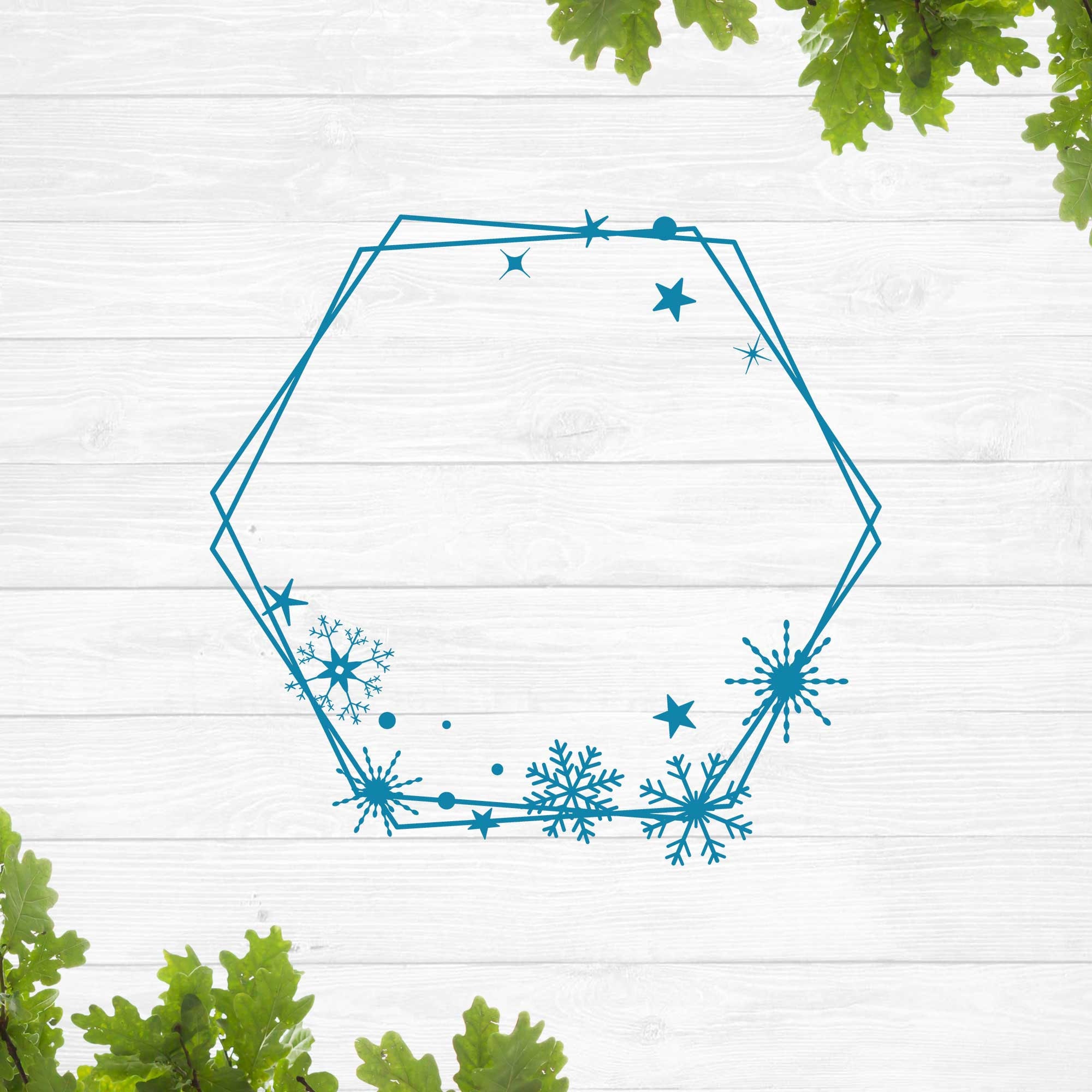 Borde de copo de nieve SVG, Marco de copo de nieve SVG, Borde de monograma  navideño SVG, Monograma de invierno SVG - Etsy México, image size:2000x2000