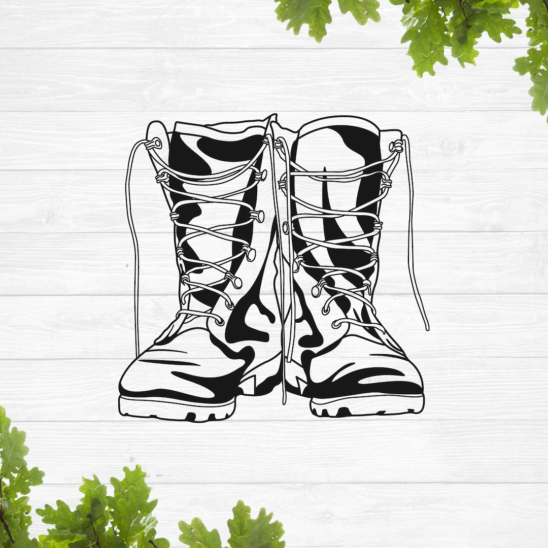 Combat Boots Svg, Army Boot Svg, Simple Boots Svg, Cowboy Boots Svg ...