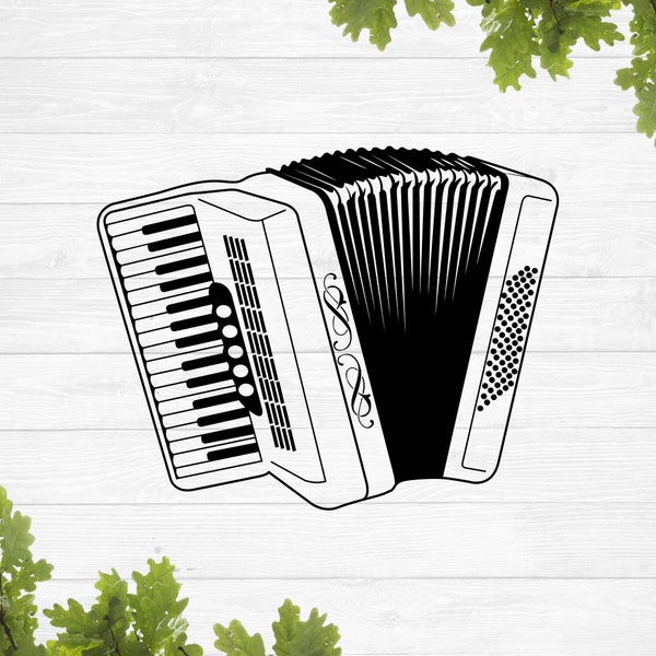 SVG, air accordion svg, accordion svg, music svg, musical instrument svg, vinyl stencil, png eps dxf jpg, cricut silhouette, cameo svg