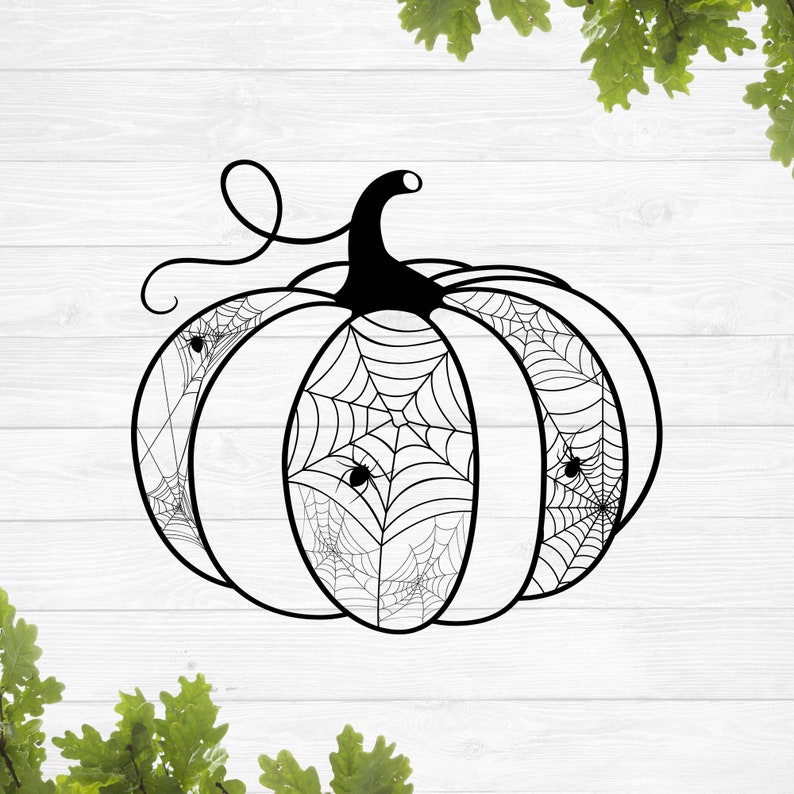 Download SVG pumpkin mandala svg pumpkin spiderweb svg spider svg ...