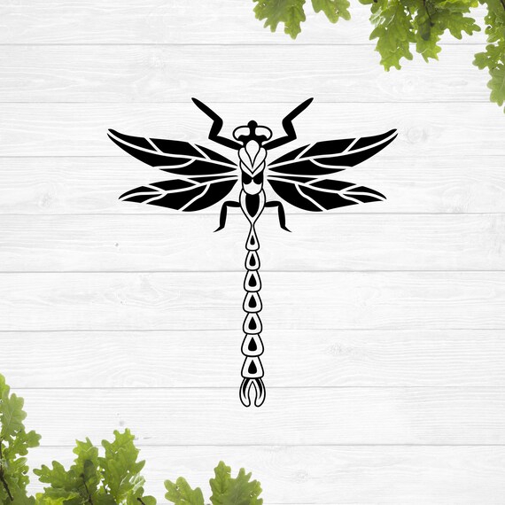 Dragonfly Clipart Dragonfly Svg Silhouette Of A Dragonfly Etsy