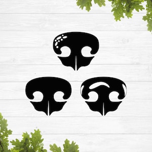 Hond neus svg, puppy neus svg, hondenliefhebber svg, hond gezicht clipart, gesneden bestand, Svg-bestanden voor cricut, silhouet, vector, dxf png eps jpg