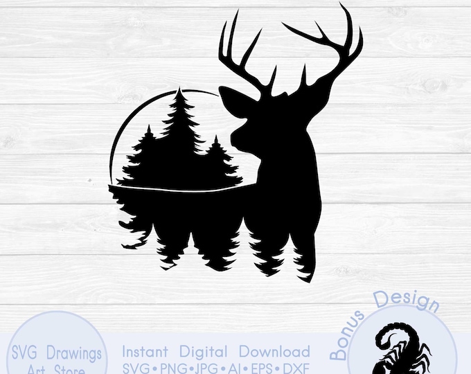 100+ Mule Deer SVG Bundle, Instant Digital Download, PNG, SVG Cut Files ...