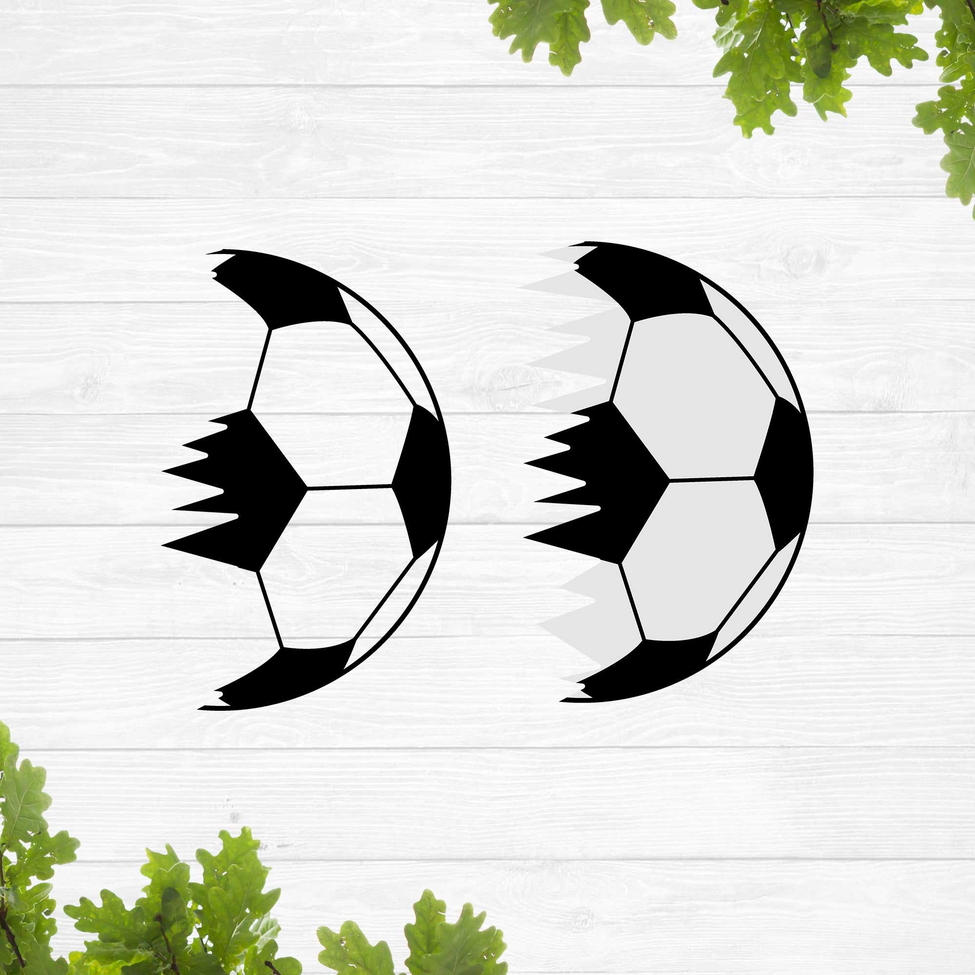 Half soccer ball svg