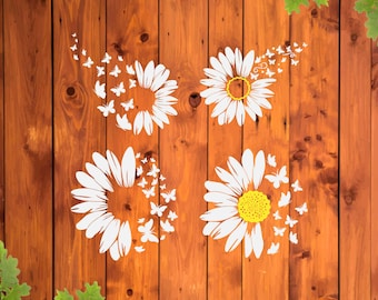 Butterflies daisies svg, Daisy and butterfly svg, Simple daisy svg, Daisy flower svgs, Daisy outline svg, White daisy svg