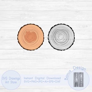 Tree trunk slice svg, Wooden log svg, Wood texture svg, Wood decor svg