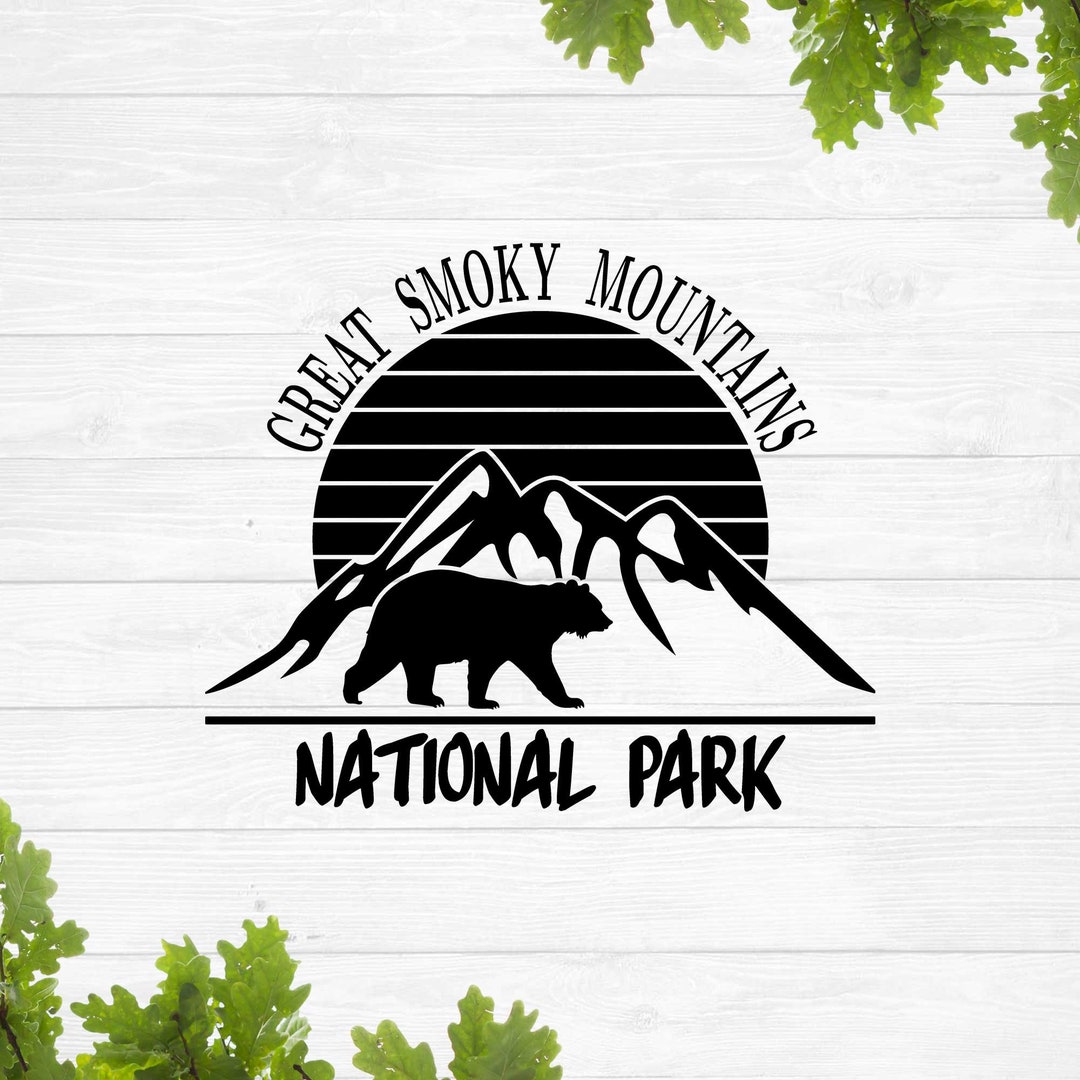Great Smoky Mountains Svg, Mountain Shirts Design, Mountain Scene Svg