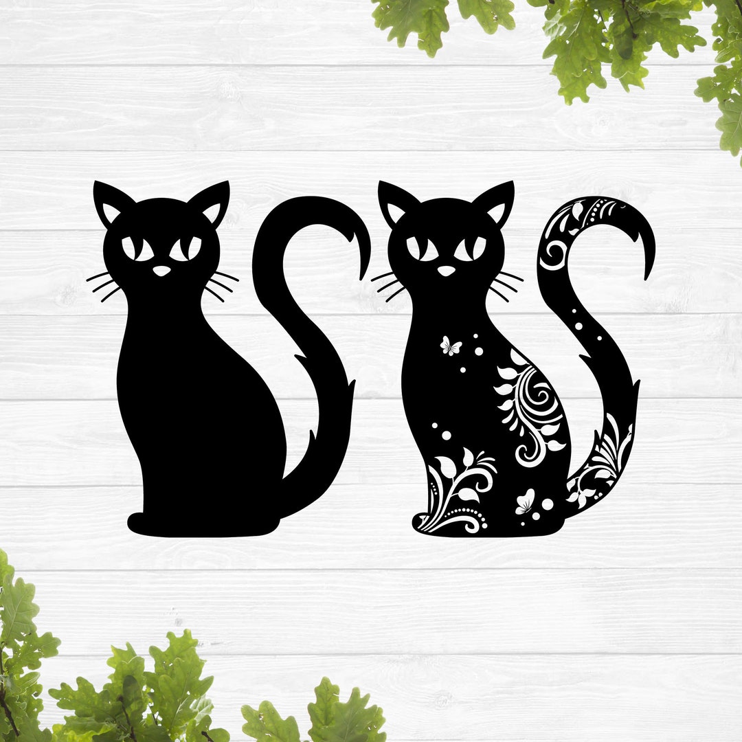 Cat Svg Design Cat Mandala Svg Image Cat Outline Stencil Cricut Designs ...