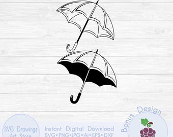 Umbrella svg, Umbrella png, Umbrella clipart, Simple umbrella svg