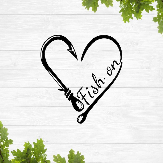 Fish Hook Heart Svg, Fish on Svg, Love Fishing Svg, Fishing Monogram Svg, Fish Hook Shirt Svg Design - Etsy Fish Hook Heart Svg, Fish on Svg, Love Fishing Svg, Fishing Monogram Svg, Fish Hook Shirt Svg Design - Etsy