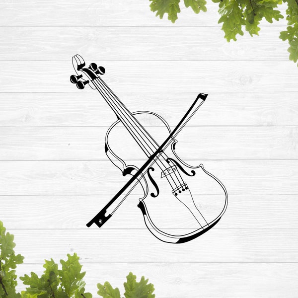 SVG, violin svg #2, violin icon svg, violin png, musical instrument svg, music svg, vinyl stencil, cricut silhouette, sublimation design