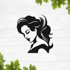 Cara de mujer svg, Cabeza de mujer svg, Cabeza femenina svg, Mujer hermosa svg