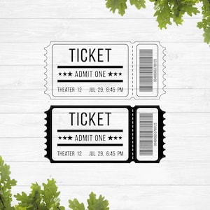 Filmkarte svg, Konzertkarte svg, Ticket svg, Kinokarten svg