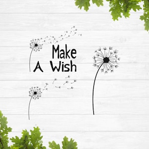 Löwenzahn svg, wünsch dir etwas svg, Löwenzahn bläst svg, Löwenzahn Blume svg, Wildblumen svg