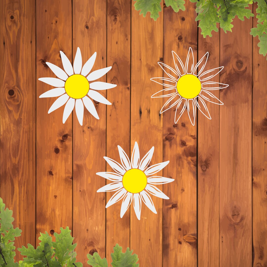 Daisy Flower Svgs, Daisy Svg, Simple Daisy Svg, Daisy Silhouette Svg ...
