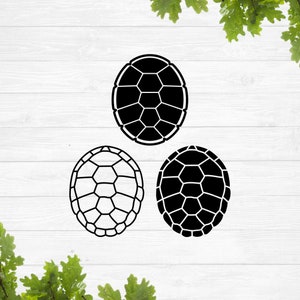 Turtle shell svg, turtle shell stencil, turtle shell silhouette, simple turtle shell svg
