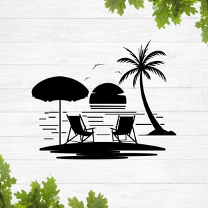 Beach scene svg, beach shirt svg, beach life svg, summer vibes svg, beach squad svg, beach please svg, sea side svg, ocean waves svg