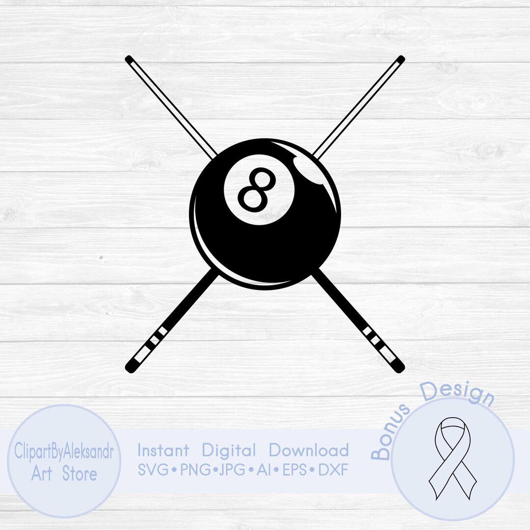 Billiard Ball Svg, Pool Cue Svg, 8 Ball Svg, Billiards Svg, Pool Player ...