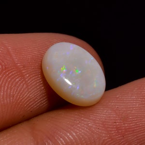 High Quality Australian Opal Oval Cabochon 1.55 Cts Genuine Solid Loose Flashy Australian Opal Gemstone For Jewelry Making Loose Opal Gems