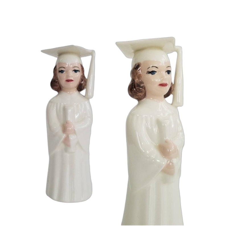 Vintage Female Graduate Figurine / Ceramic Graduation Statue / Etsy