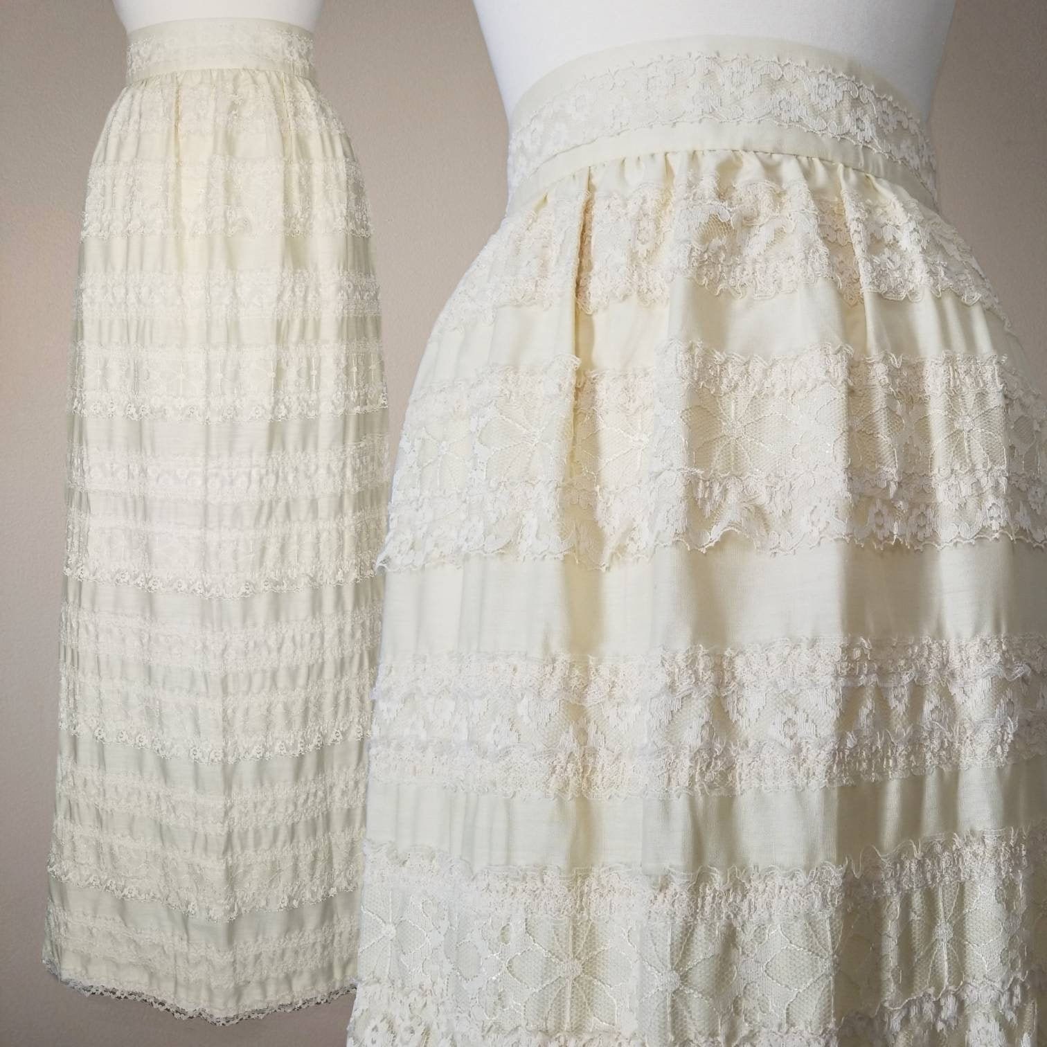 vintage lace maxi