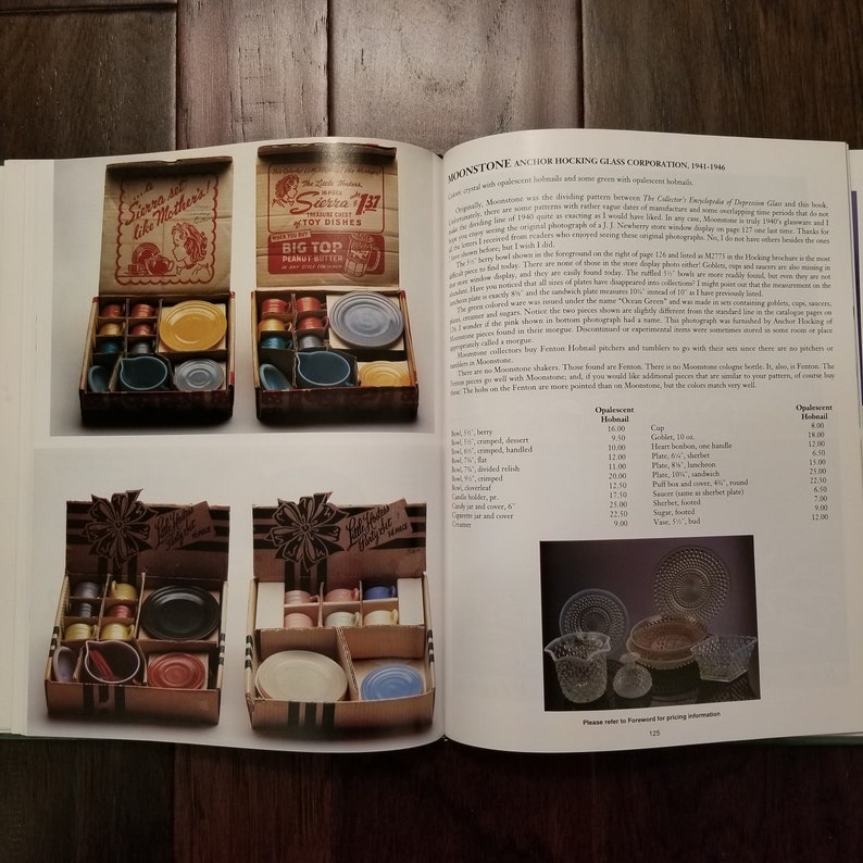 Vintage Glassware Price Guide Book / Midcentury Collectible Etsy