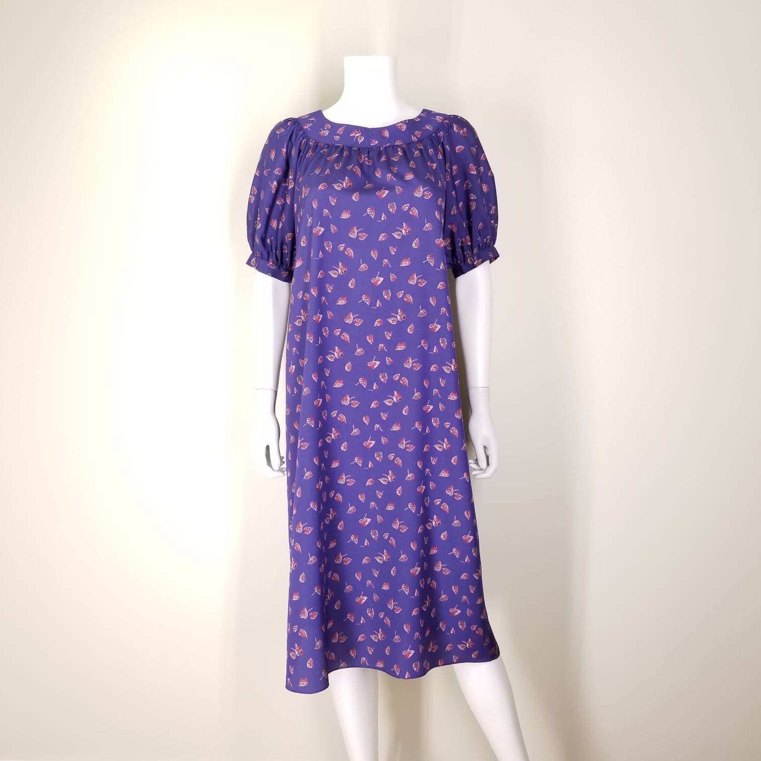 Vintage 80s Dress Small Medium / Purple Tent Dress / Lanz | Etsy