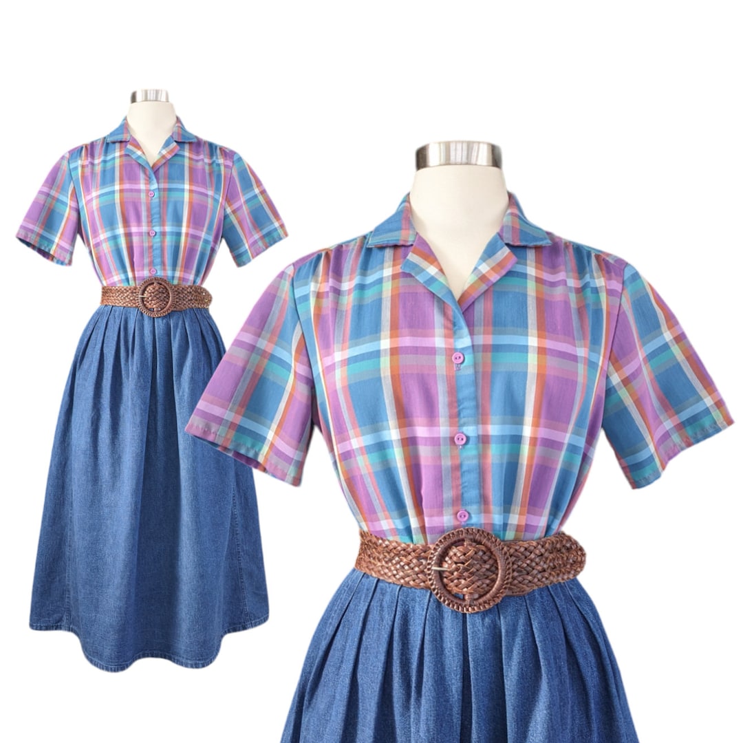 Vintage Plaid Blouse