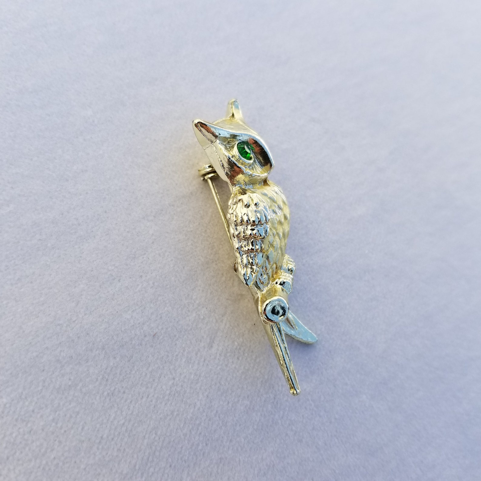 Vintage Owl Brooch Pin Lapel Pin / Bird Lover Pin Jewelry / Etsy