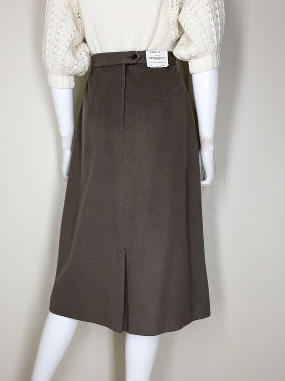 Vintage Brown Pencil Skirt, Small / Cashmere Wool… - image 8