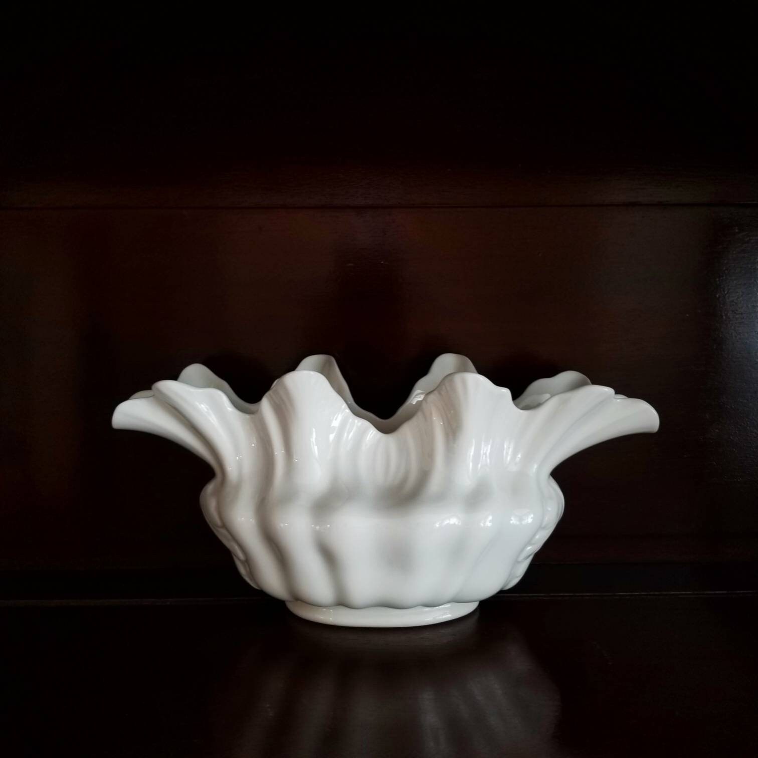 Vintage 40s Lenox Flower Vase / Lenox 1781 1/2 Fluted Oblong Etsy