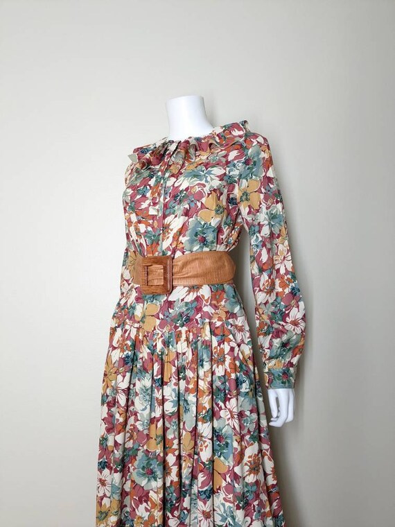 Vintage Floral Dress Set, Medium / Autumnal Flora… - image 7