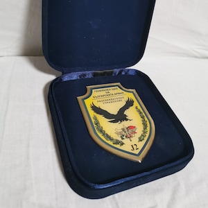 Army plaque Custom military plaque for merits Vintage army plaque Headquaters of Bulgarian Army Intelligence bureau plaque