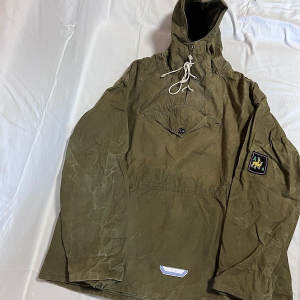 Retro Anorak Vintage anorak Camping anorak Hiking anorak Mountain equipment Anorak with hood Biking anorak with pocket Rain parka