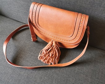 Vintage Crossbody Bag Leather Women Bag Stylish Bag Mango Bag Casual Bag Women Satchel Vintage Satchel Elegant Bag Everyday Bag Gift Idea