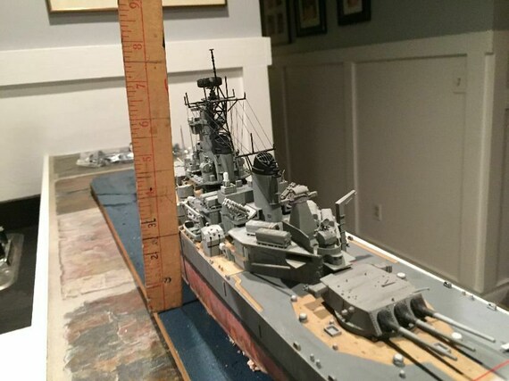 Model Battleship Shipuss New Jersey 1 350 Scale By Tamiya Ww2 Etsy