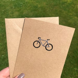 Carte de joyeux anniversaire, carte d’anniversaire de cycliste, carte de vélo brodée, cadeaux de cyclisme drôles, carte pour lui, pour elle, cadeaux pour les cyclistes